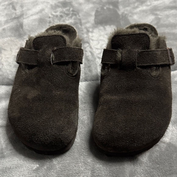 Birkenstock Suede Slip-On Shoes with Buckle - mocha size 40 - Picture 10 of 11